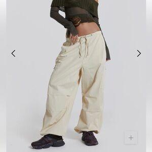 Jaded London ecru cargo pants